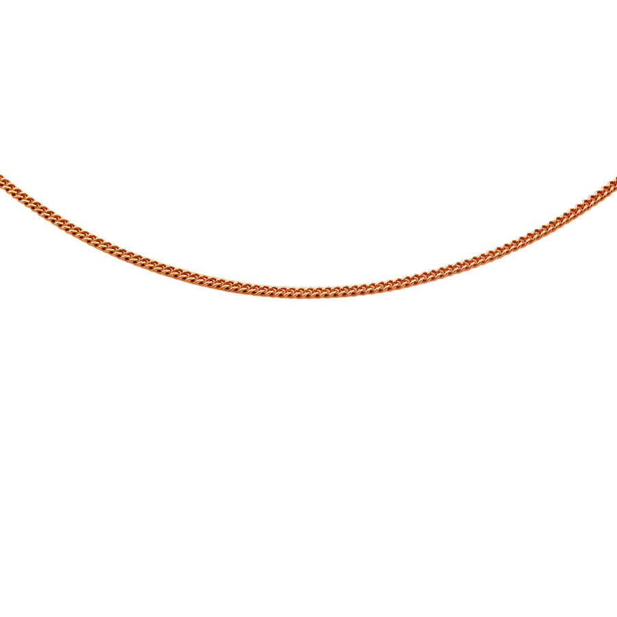 9ct Rose Gold 20 inch Curb Chain